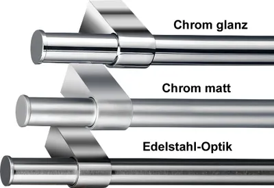 Produktbild von LINERO K 16 Endkappe - Chrom matt - mit Kunststoffmuffe für Relingsystem
