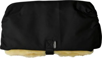 Produktbild von Lammfell - HANDWÄRMER FÜR KINDERWAGEN - Farbe: Schwarz/Gelb
