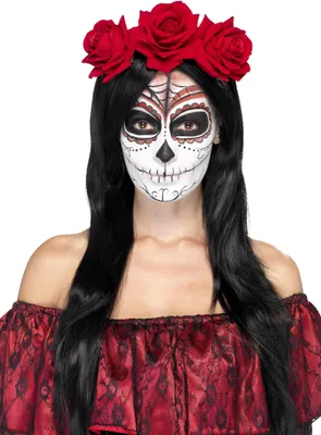 Immagine prodotto di Cerchietto Day of the Dead rose rosse - taglia unica