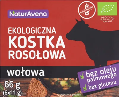 Image de Bouillon/cube de bouillon de bœuf NaturAvena 66 g