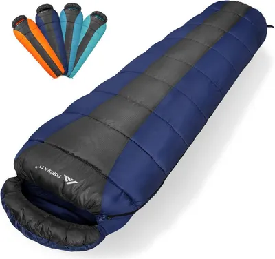 Produktbild von Forceatt Schlafsack Erwachsene Mumienschlafsack 3 Jahreszeiten