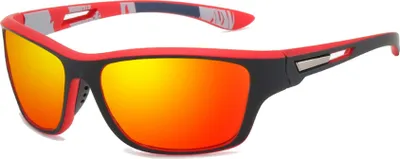 Zdjęcie produktu dla Męskie okulary przeciwsłoneczne z polaryzacją VeyRey Sport Gustav Red
