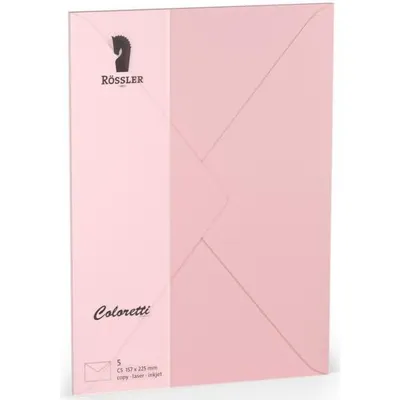 Produktbild von Briefumschläge Coloretti VE=5 Stück C5 rosa