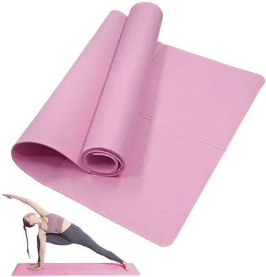 Obrázek produktu pro Ibenzoa® Kompaktní, skládací podložka na jógu – protiskluzová cestovní podložka z EVA, 4 mm, 183×61×0,4 cm (po složení 36×32×6 cm), 228 g, lehká, vhodná pro jógu, pilates a fitness