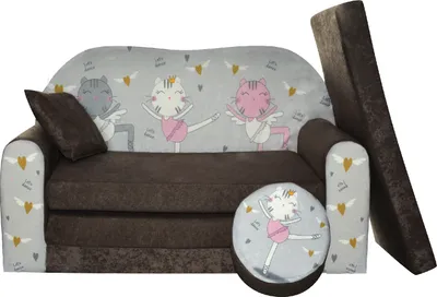 Produktbild von Kindersofa  zum Aufklappen 2-Sitzer W319_45 Kätzchen FORTISLINE