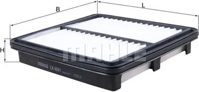 Produktbild von MAHLE LX 4301 Luftfilter für MAZDA CX-3 (DK)