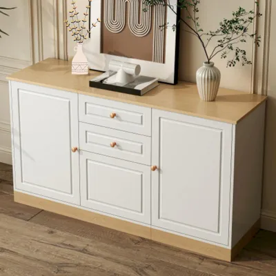 Produktbild von Sideboard, Kommode Doppelschubladen ,Geeignet für Wohn- und Esszimmer,Multifunktionales Aufbewahrungsmöbel