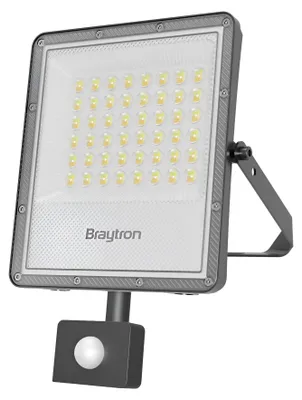 Productafbeelding van Braytron LED-schijnwerper met bewegingssensor, 50W, warmwit, neutraalwit, koudwit, IP65