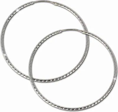 Produktbild von SilberDream Creolen für Damen 925 Silber silber Beauty Ohrringe 60mm SDO075