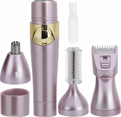 Produktbild von Holicí strojek na odstranění chloupků, 4 v 1 dámský epilátor, zastřihovač obočí, holicí strojek pro ženy, zastřihovač chloupků v nose, multifunkční epilátor