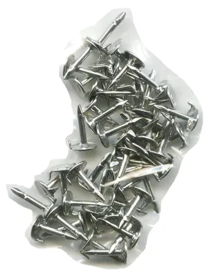 Produktbild von 50 Ersatz-Pinnadeln aus Silber - Nadeln für Anstecker
