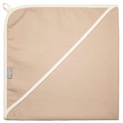 Image de Serviette de bain à capuche Luna - 75 x 75 cm - Beige | par SEVIRA KIDS