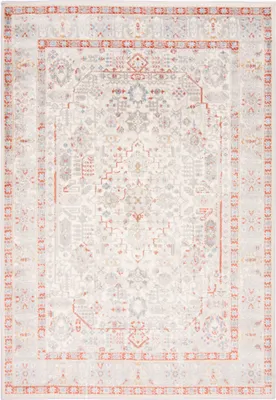 Obrázok produktu pre Koberec Ethno Vintage - Krátky vlas - Mäkký koberec do obývačky, spálne, jedálne - Koberce - Krémovo-lososová farba - 200 x 300 cm