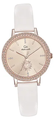 Zdjęcie produktu dla Girl Only GO Damski zegarek na rękę Mademoiselle Zegarek kwarcowy Skóra biała D2UGO699653