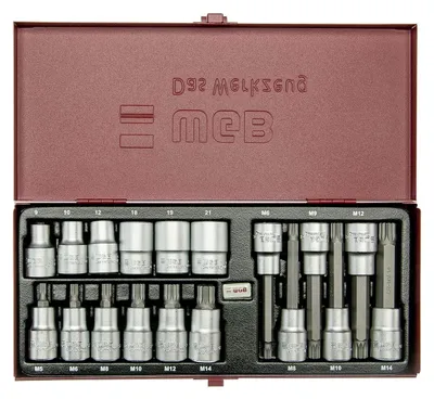 Immagine prodotto di Set di chiavi a bussola XZN da 1/2” | CrV | No.3900 | 18 pz. | WGB