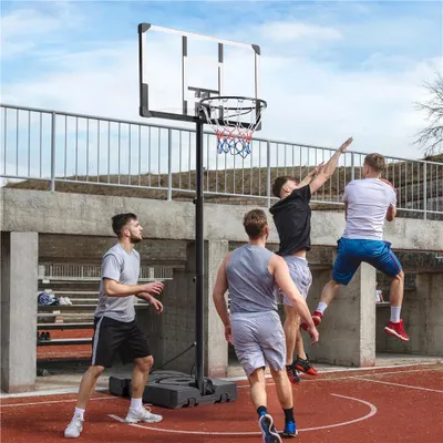 Produktbild von Yaheetech Basketballkorb Outdoor höhenverstellbar 228-303 cm Basketballständer mit Rollen für Kinder Basketballkorb