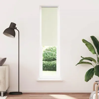 Image de vidaXL Store d'obscurcissement blanc crème 60x230cm Largeur du tissu 55,7 cm
