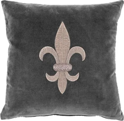 Produktbild von Casa Padrino Wohnzimmer Zierkissen Grau / Silber 50 x 50 cm - Luxus Kissen