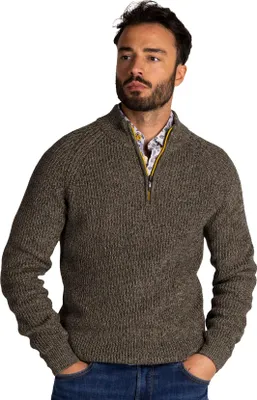 Produktbild von New Zealand Pullover dunkelgrün normale Passform