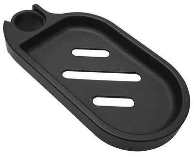 Immagine prodotto di Portasapone Aqualine per asta doccia da 25 mm, ABS / Nero opaco