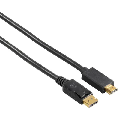 Obrázek produktu pro Hama 54594, 1,8 m, Displayport, HDMI, Samec, Samec, Přímý