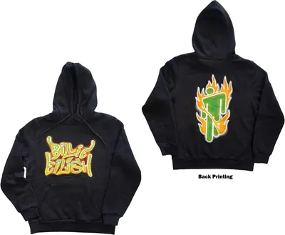 Obrázek produktu pro Billie Eilish - Mikina s kapucí a logem pro muže/dámy Uni RO2780 (4XL) (Dark Grey)