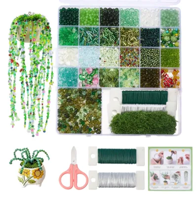 Produktbild von Perlen Pflanzenkit mit 5300 Stück für DIY