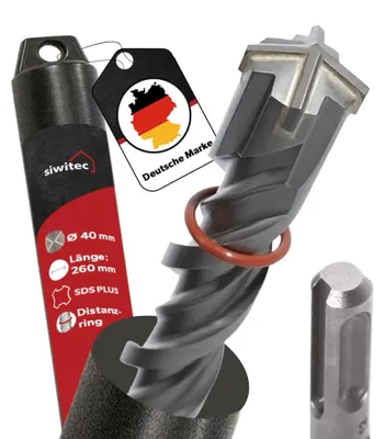 Produktbild von Bohrer 40 x 260 mm - SDS-Bohrer für Stahlbeton und Stein