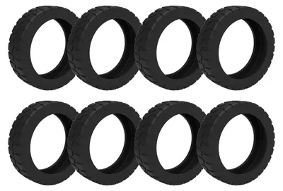Produktbild von 8-teiliges Set Silikon-Rollenschutzhüllen für Koffer mit 8 Rollen – Kratzfest, geräuschdämpfend – Schutzhüllen für Handgepäckkoffer – Reisegepäckzubehör
