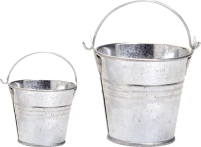 Produktbild von Glorex Eimer aus Metall Ø 6 x 6 cm silber