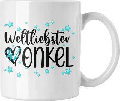 Produktbild von Trendation - Bester Onkel Tasse Geschenk Tassen Geburtstag Geschenkideen Weihnachten (Weiß)