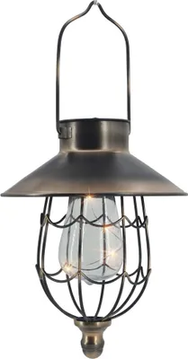 Produktbild von abc HOME | Hängeleuchte / Laterne | LED´s | Solarpanel | Lichtsensor | 37 cm H