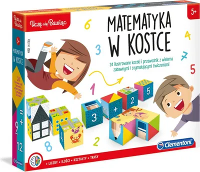 Obrázek produktu pro Clementoni Učím se hrát s matematikou Vzdělávací hra na kostce 5+