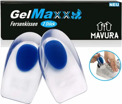 Produktbild von GelMaxx Premium Fersenkissen Schuh Einlagen Fersensporn Fersenpolster Fersenkeil: 41-46 (L) Schuhgröße: 41-46 (L)