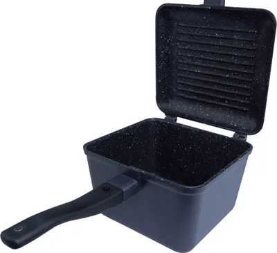 Produktbild von RidgeMonkey Connect Deep Pan & Griddle XL Granite Edition - Pfanne