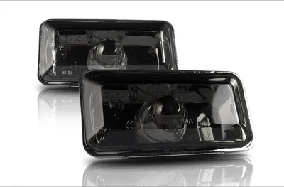 Produktbild von 2x Premium Seitenblinker Blinker in Schwarz / Smoke für VW Golf III 3 / Vento /
