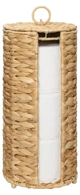 Image de Porte-rouleaux de papier toilette tressé, pour 3 rouleaux