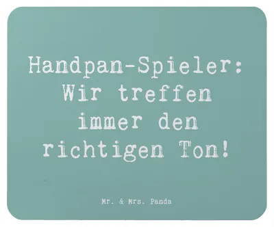 Produktbild von Mr. & Mrs. Panda Mouse Pad Spruch Handpan Spieler - Meeresbrise - Geschenk, laptop mousepad, Klangschalen, Klänge, Musiker, Lernen, Harmonie, Instrument, mauspad, Musik