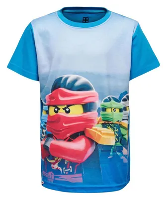 Produktbild von Lego Wear Jungen T-Shirt Ninjago mittelblau M-72506 Gr. 104
