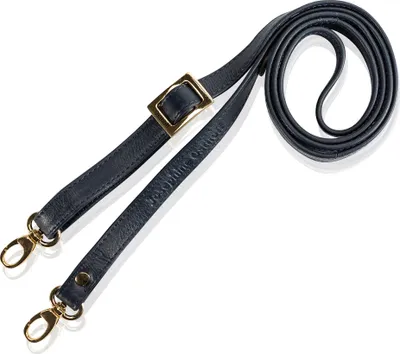 Obrázok produktu pre Josephine Osthoff - NÁRAMENNÝ POPRUH Kožený náhradný popruh z pravej kože Náhradný popruh na crossbody 135 cm dlhý 1,5 cm široký tmavozlatý z pravej kože