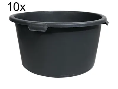 Produktbild von 10x Mörtelkübel Mörtelkasten rund Pflanzkübel Mörtelwanne Zementwanne 65 L