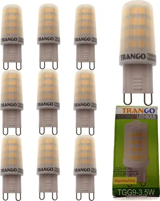 Produktbild von 10er Pack G9 LED Leuchtmittel warm-weiß 3000K direkt 230V