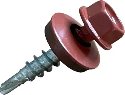 Produktbild von BKshop | Spenglerschrauben 4,8 x 35 mm - Kupferbraun - Selbstschneidend - Mit Dichtscheibe