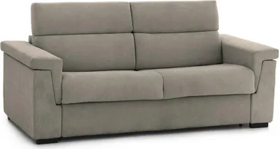 Immagine prodotto di Nus - Divano Letto 3 Posti, 225x95 cm Grigio Tortora, Sfoderabile  Italy