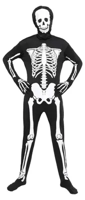 Produktbild von Halloween Kostüm Herren Skelett Bodysuit leuchtend Karneval Fasching Verkleidung