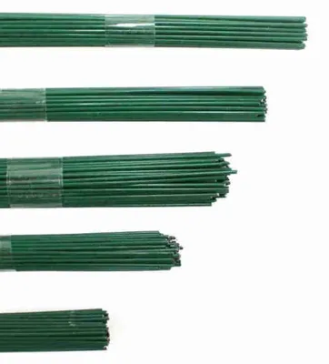 Produktbild von 2,5kg Blumendraht grün lackiert Steckdraht Basteldraht Bindedraht alle Größen, Ausf:0.9 x 400mm