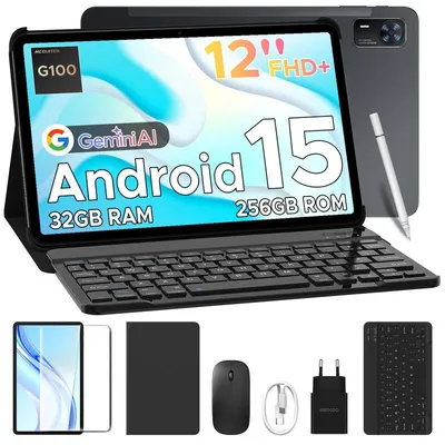 Zdjęcie produktu dla DOOGEE Tab E3+: Android 15, 12 cali, 32(8+24) GB + 256 GB (możliwość rozbudowy do 2 TB), 4G LTE, 90 Hz, 8800 mAh / 18 W, zestaw z klawiaturą
