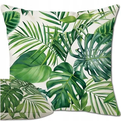 Produktbild von Kissenbezug Garten 50x50 cm Wasserdicht Doppelseitig Dekorativ Für Stuhl Sessel Balkon Terrasse Outdoor