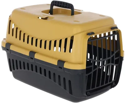 Produktbild von KERBL Transportbox Expedion – Honey/Schwarz ( Tragegewicht 10 kg, Kunststoff
