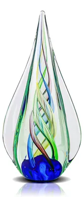 Produktbild von Mundgeblasenes Glas Kunstobjekt 23 cm